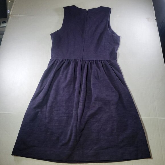 Madewell Keynote Ponte Professional Sleeveless Cotton Blend Navy Dress Size M - Picture 6 of 6
